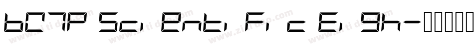 BW7p Scientific Eigh字体转换